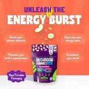 2 PACK Natural Mushroom Supplement Gummies