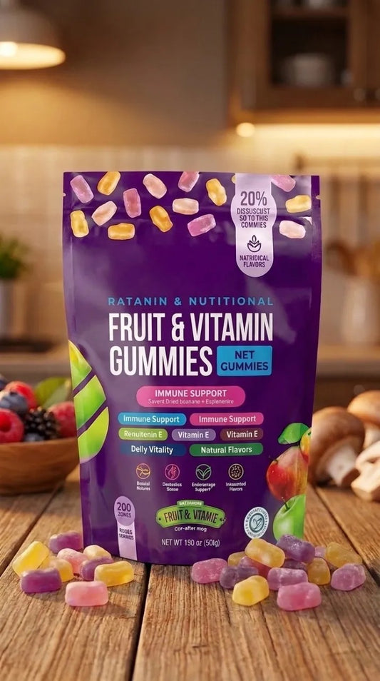 2 PACK Natural Mushroom Supplement Gummies